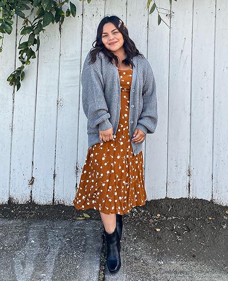 Sweaters for Women 100% Cotton Button-Down Oversized Knit Outerwear Fall Tops for Women 2026